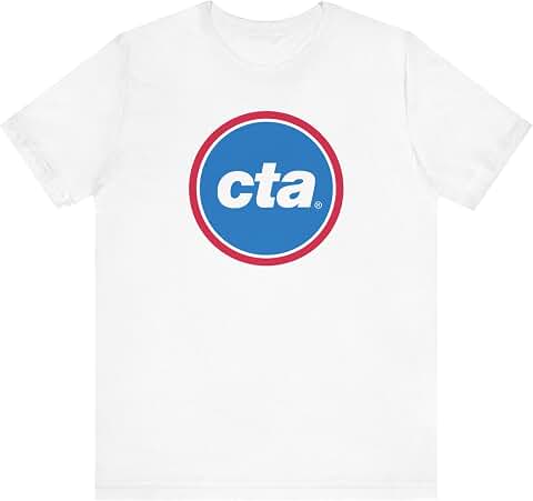 Chicago Transit Authority (CTA) Logo T-shirt in White