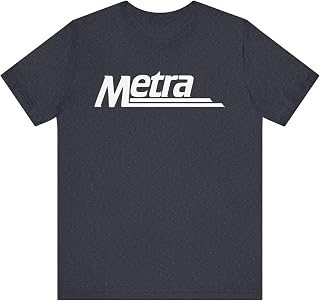Metra Logo T-shirt in Heather Navy