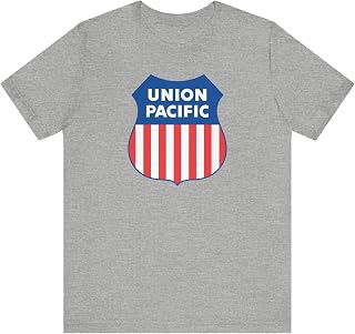 Union Pacific Logo T-shirt in Athletic Heather